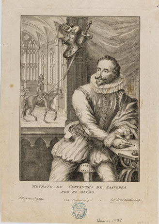 Retrato de Cervantes Saavedra por él mismo